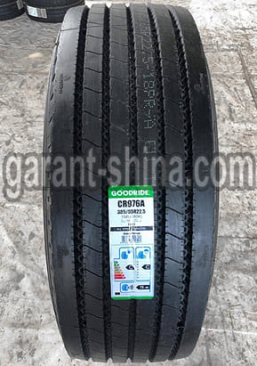 Goodride CR976A (рулевая, бомба) 385/65 R22.5 160K(158L) 20PR - Фото протектора с этикеткой